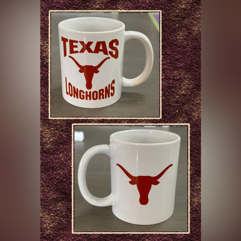 Texas Longhorns White and Dark Orange Mug
